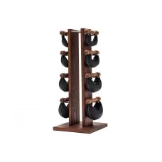 Набір гантелей з стійкою NOHRD SwingBell Tower 2-8 кг Tower Club Ясень, шкіра